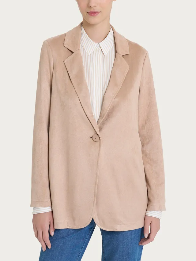 Ragno Blazer over Eco Suede Warm Taupe