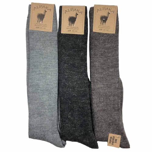 Lady C calzini lunghi lana e alpaca unisex caldi