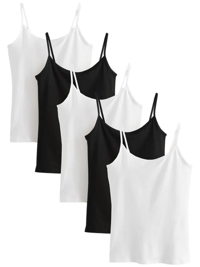 Next canotte spalline sottili donna confezione 5 pezzi L