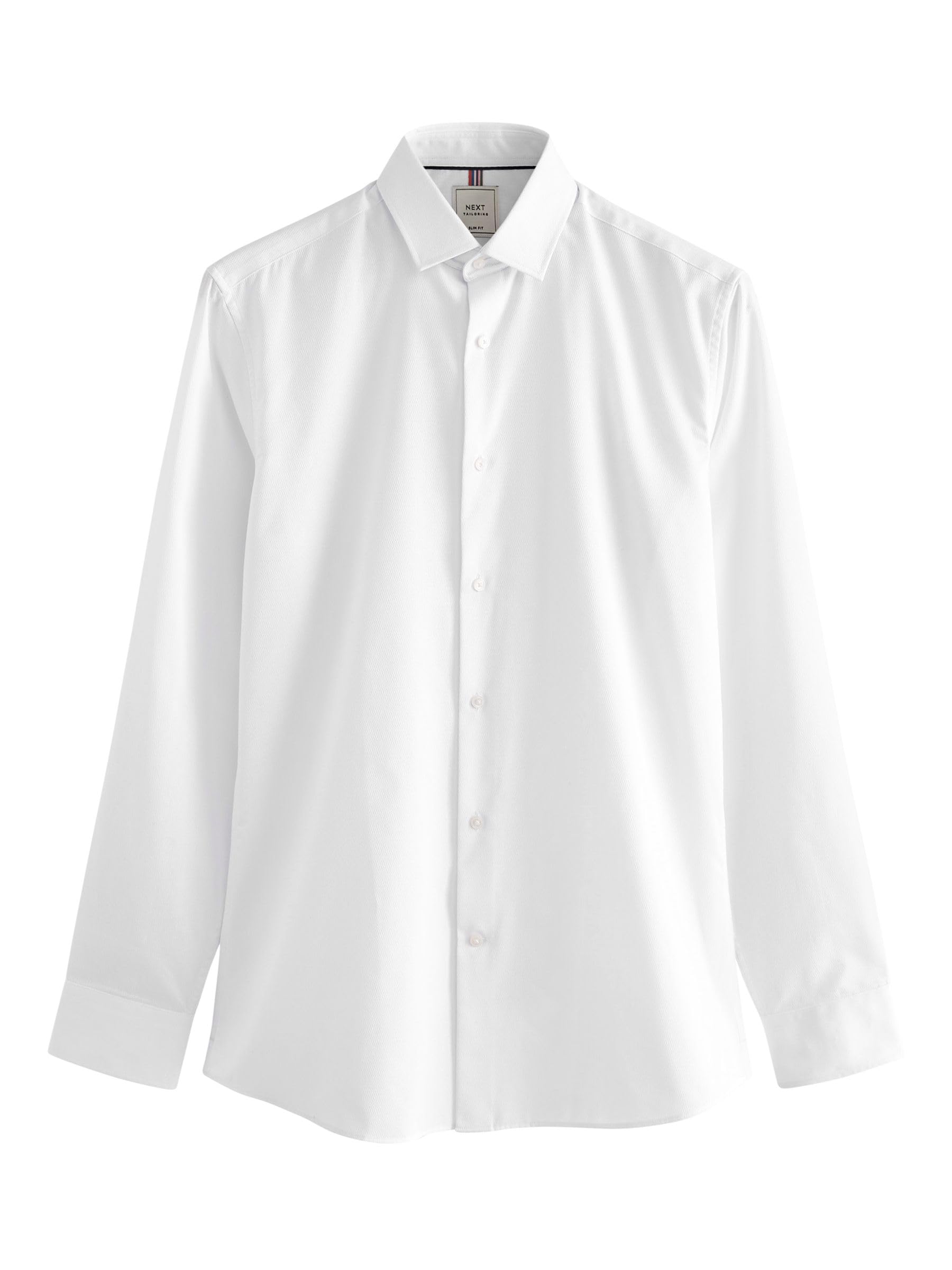 NEXT Camicia Easy-Care Testurizzata Uomo Polsino Singolo