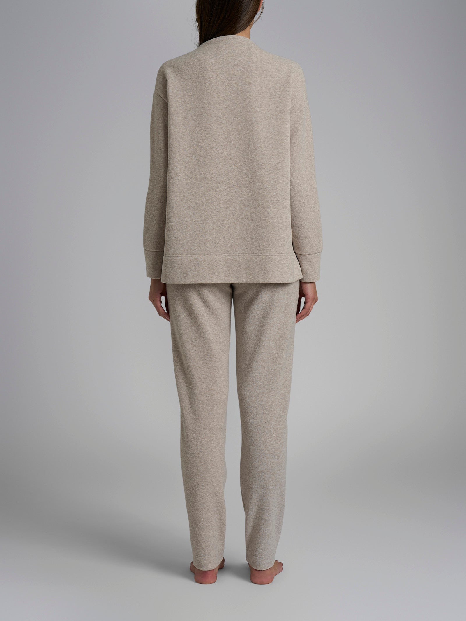 Ragno Sweet Emotion pigiama lungo aperto zip cement caldo