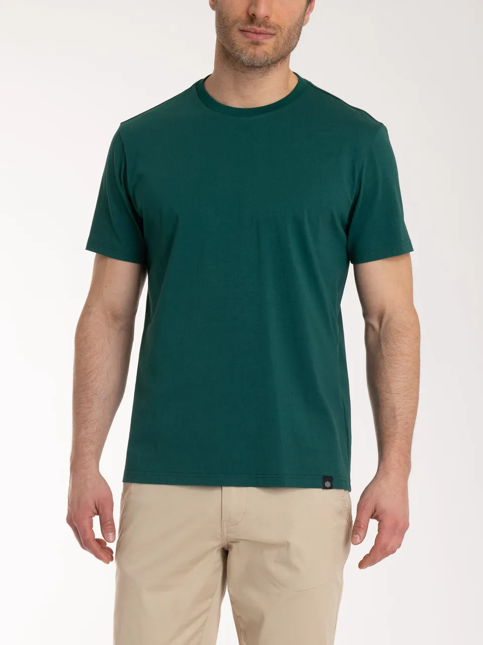 Ragno Jersey Cotone t-shirt girocollo verde uomo