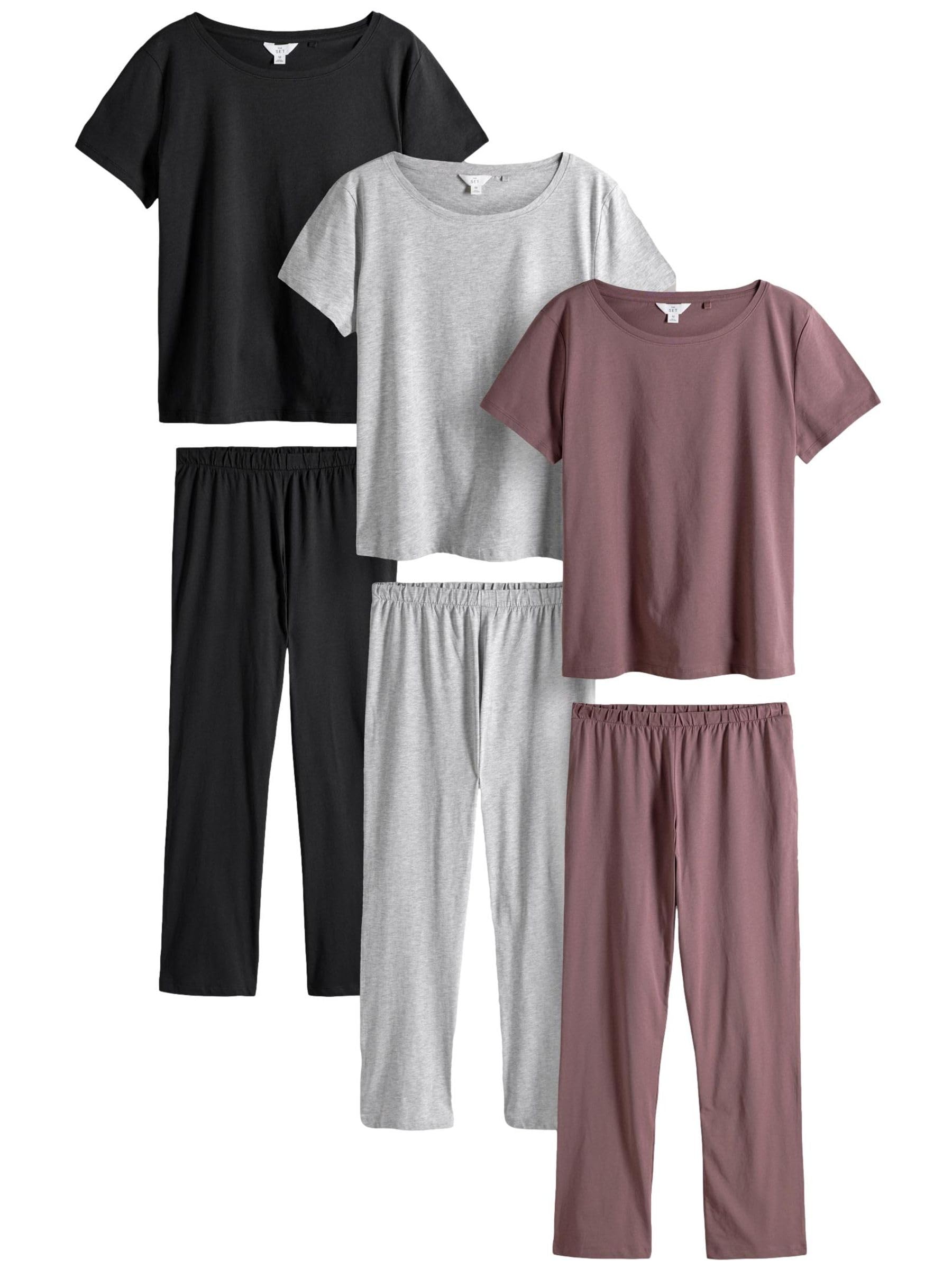 Geo Next The Set pigiama maniche corte donna 3 pezzi cotone