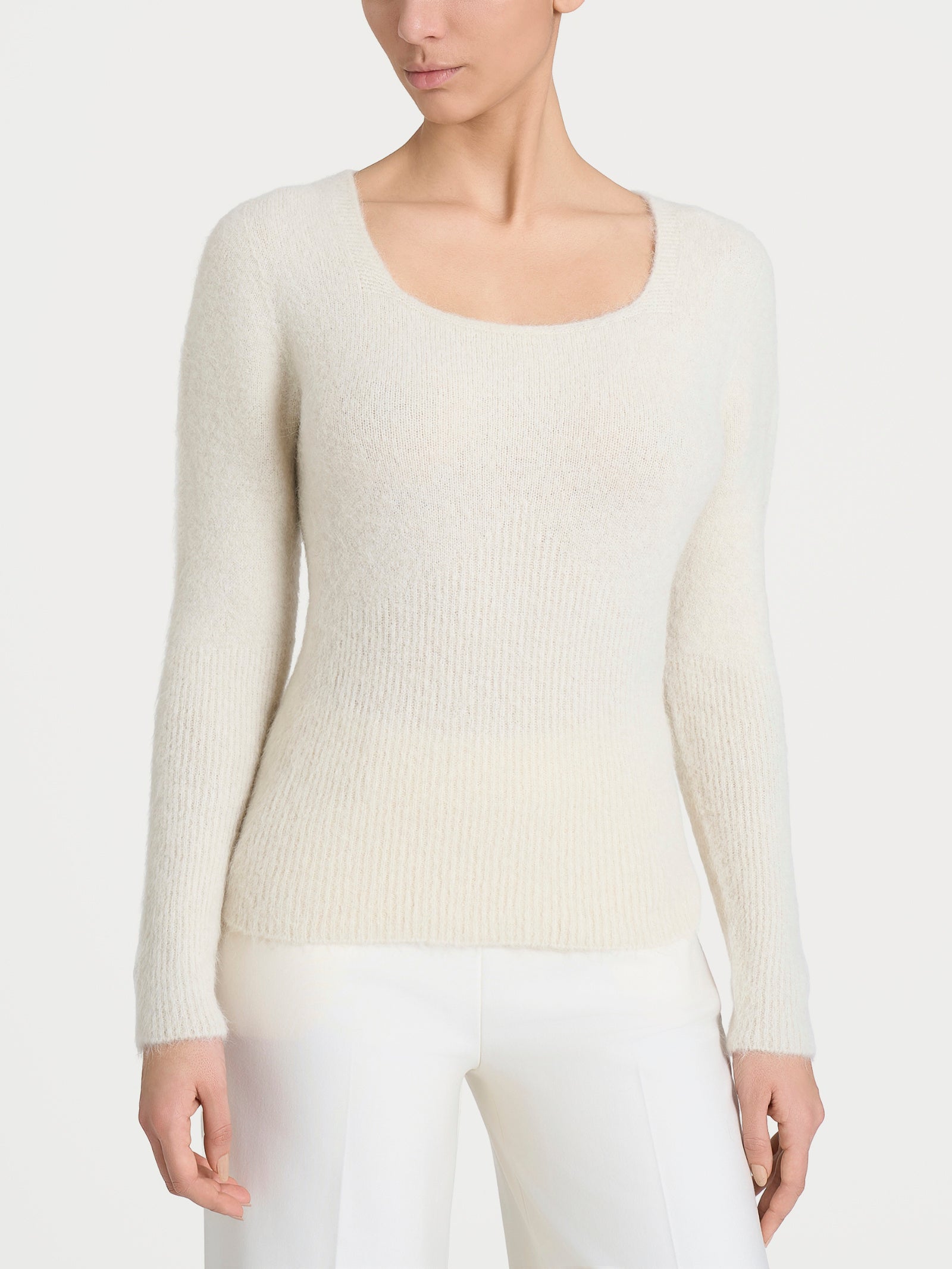 Ragno Misto Alpaca Maglia Madonna Avorio