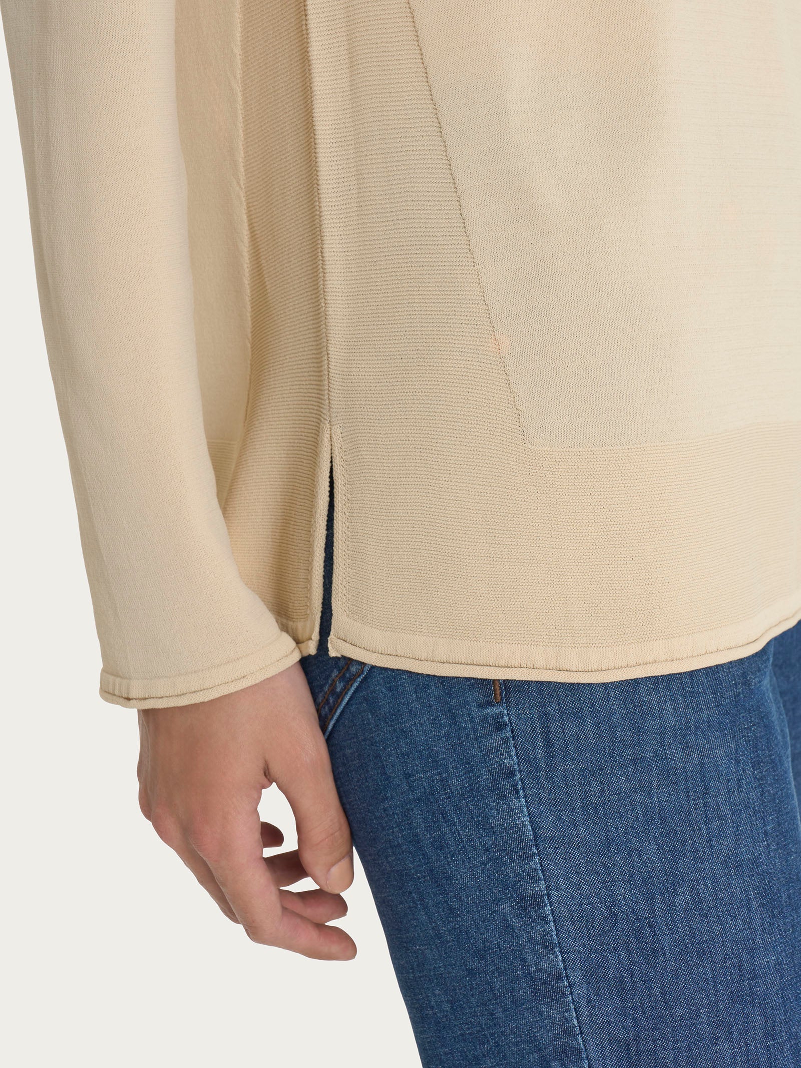 Ragno Crêpe Maglia Barchetta Wood Ash