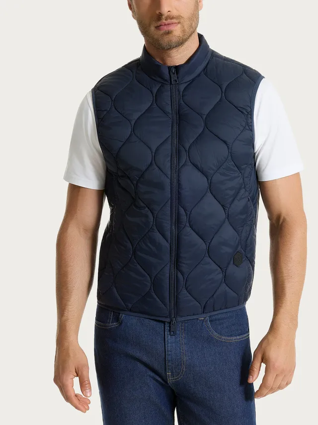 Ragno Outerwear piumino smanicato Onion Quilt blu