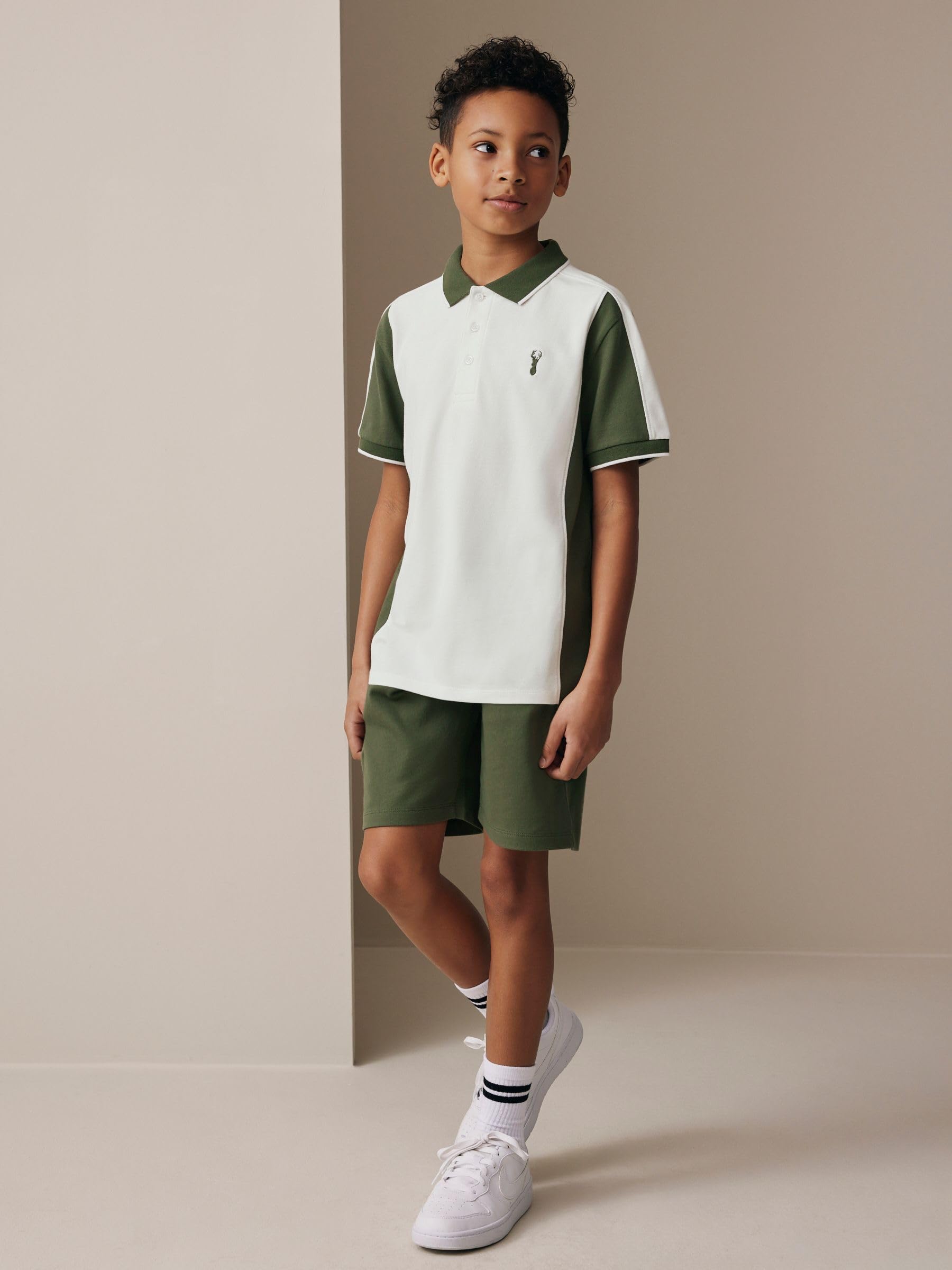 Next Completo Polo Colorblock Shorts Bambino 122