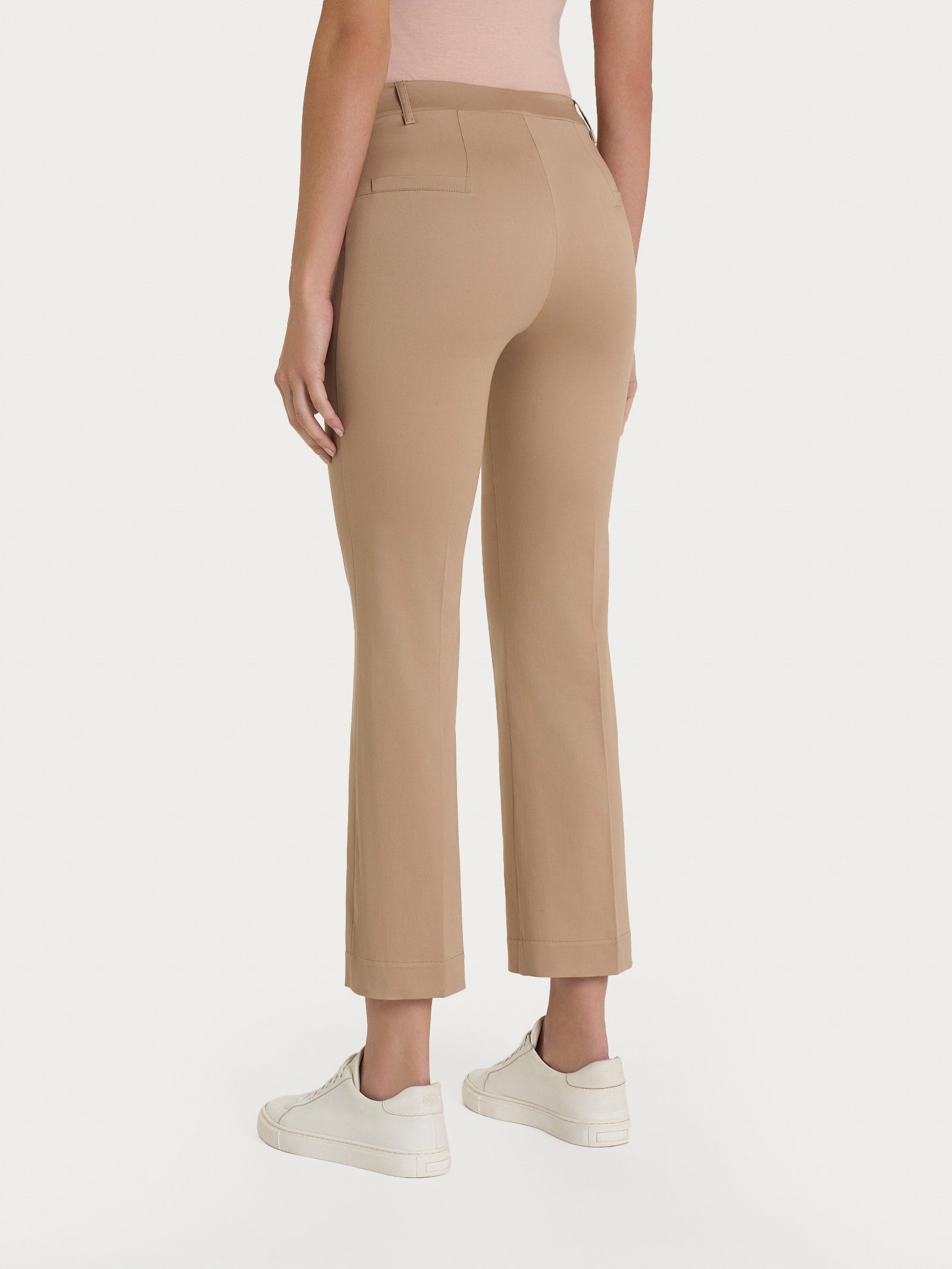 Ragno Satin Power pantalone flare Warm Taupe cotone