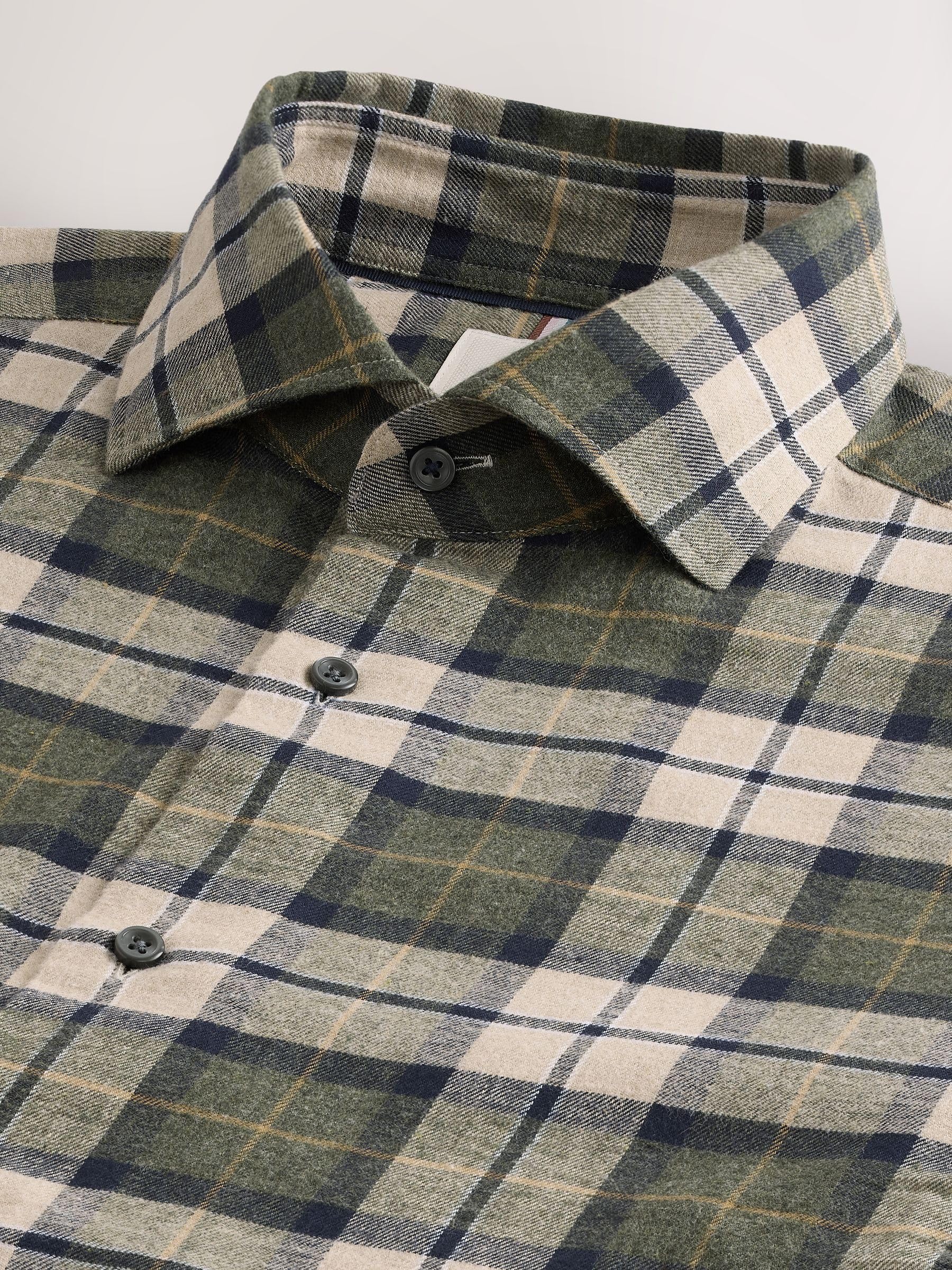 Next N. Premium camicia flanella spazzolata uomo