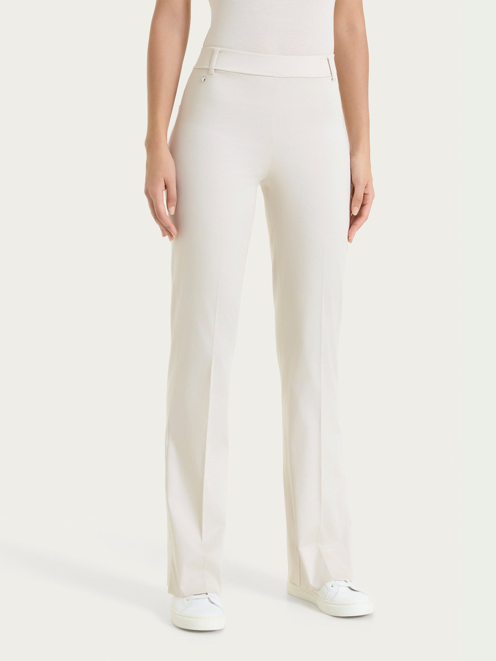 Ragno Satin Power Pantalone Flare Champignon cotone