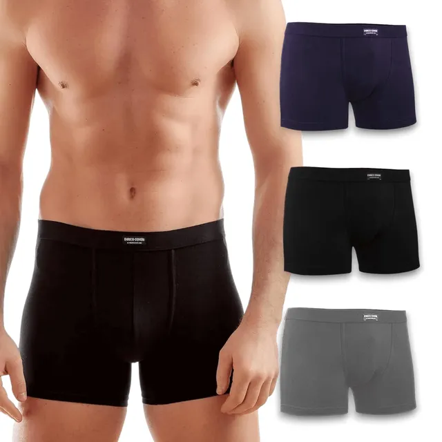 Lady C Enrico Coveri boxer uomo cotone 3 pezzi tinta unita