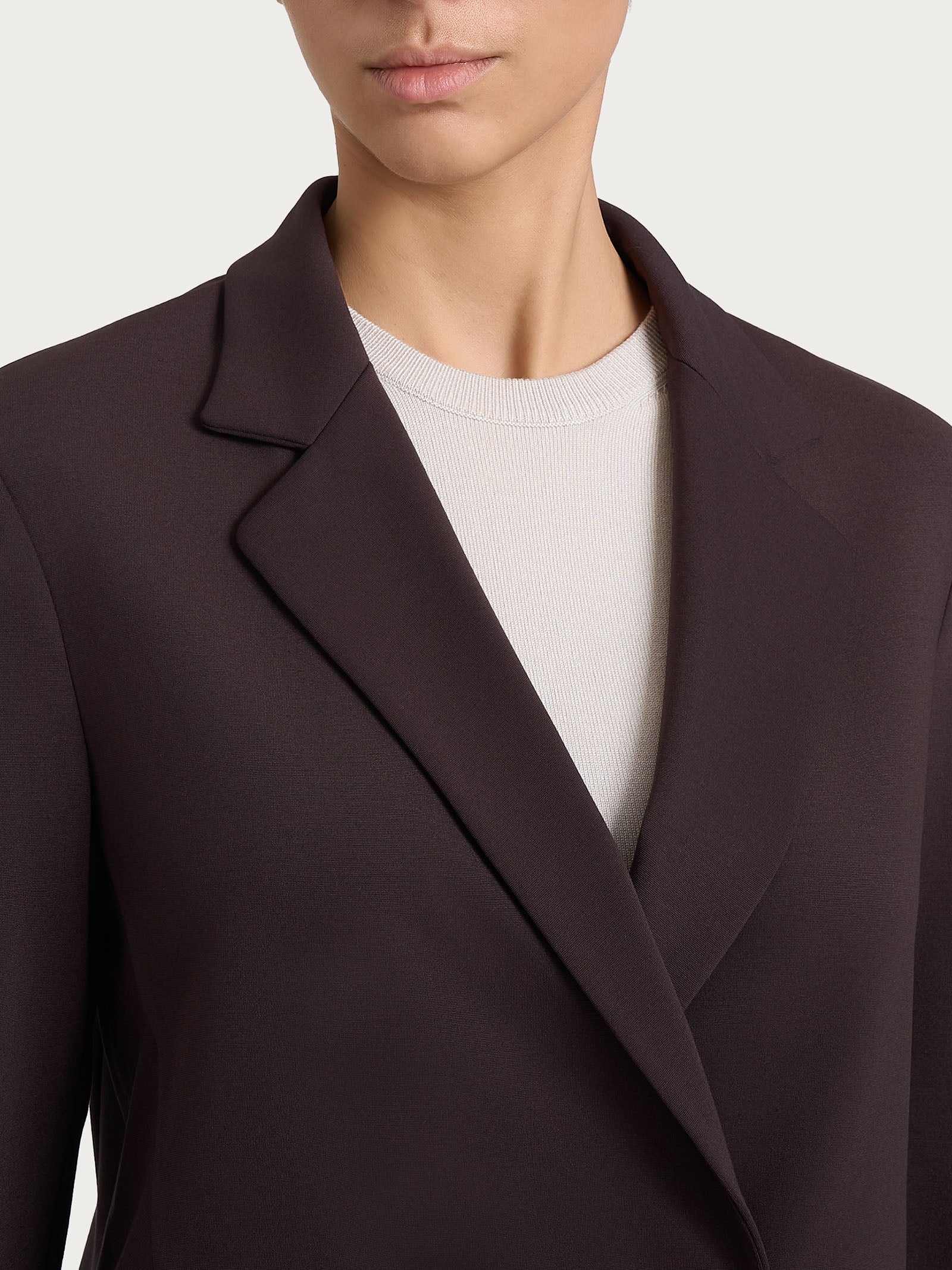 Ragno Cashmere Compact blazer doppio petto Chocolate Torte regular
