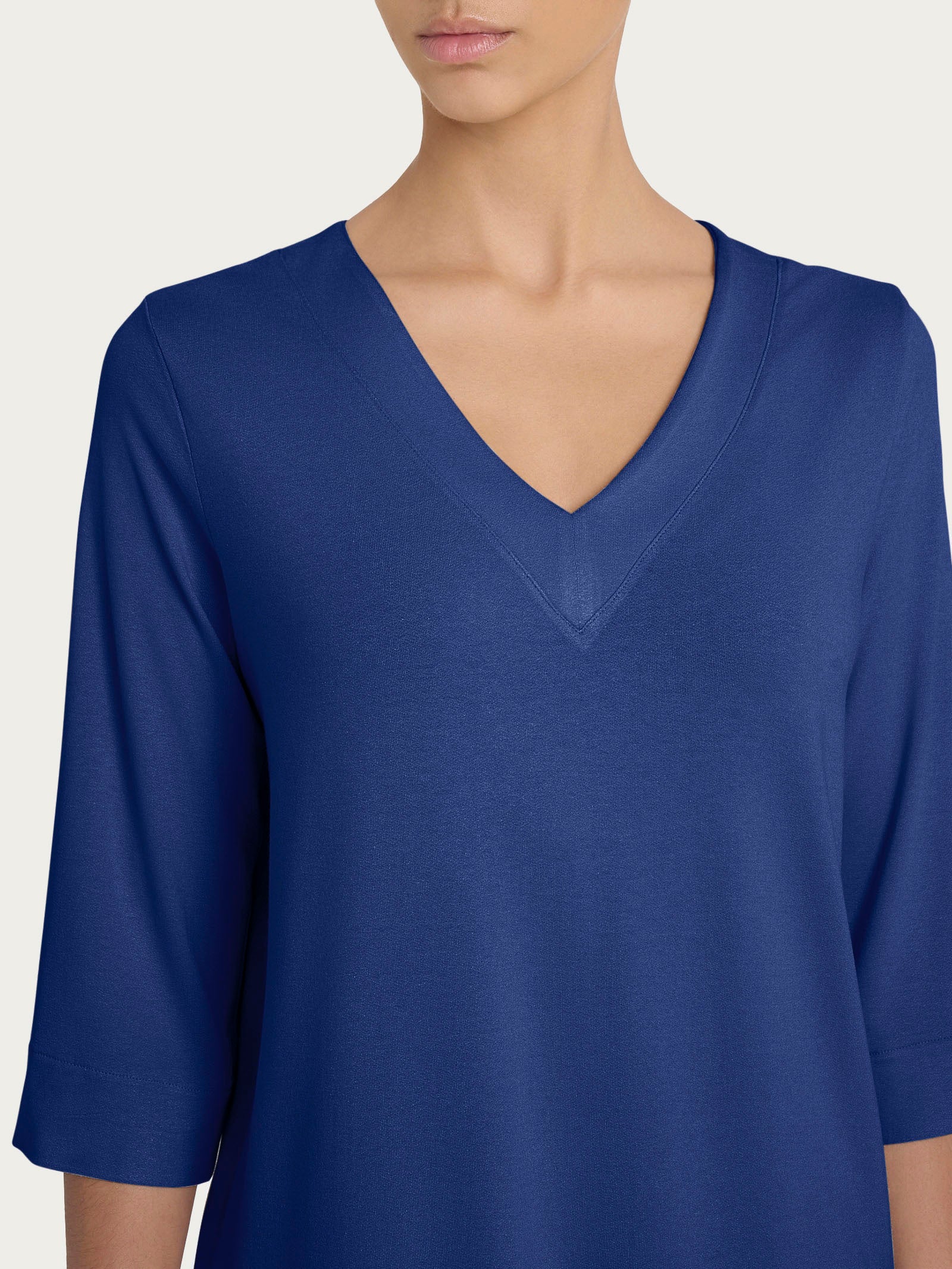 Ragno Viscosa Summer maglietta scollo V Blueberry viscosa