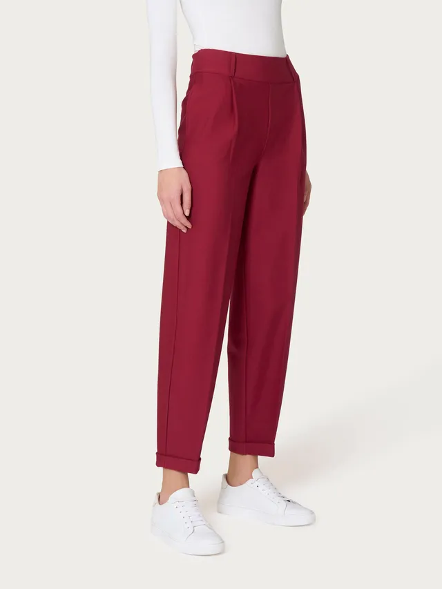 Ragno Pantalone Carrot Tibetan Red in Compact Tapered