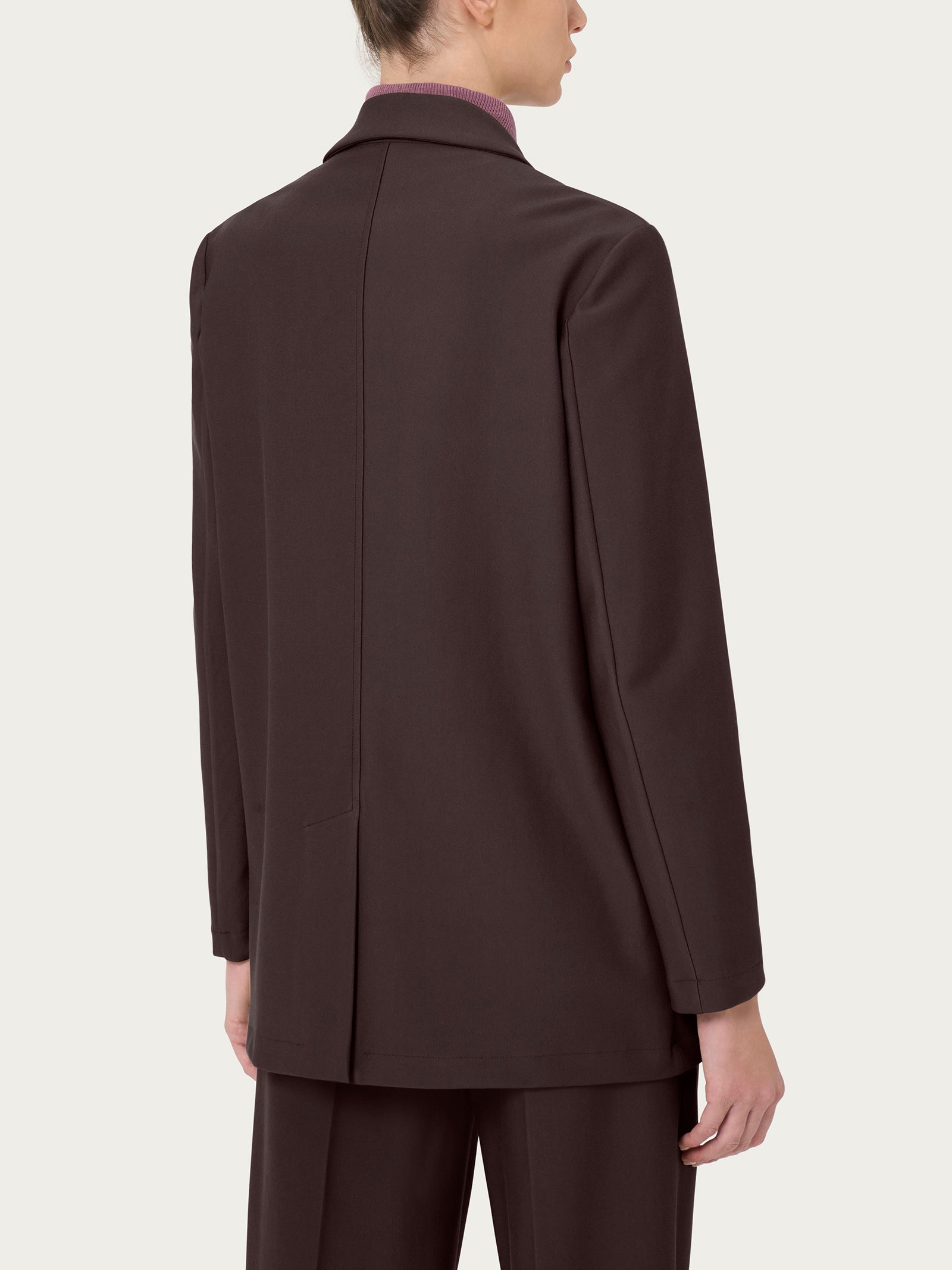 Ragno Compact Blazer Over Chocolate Torte elasticizzato