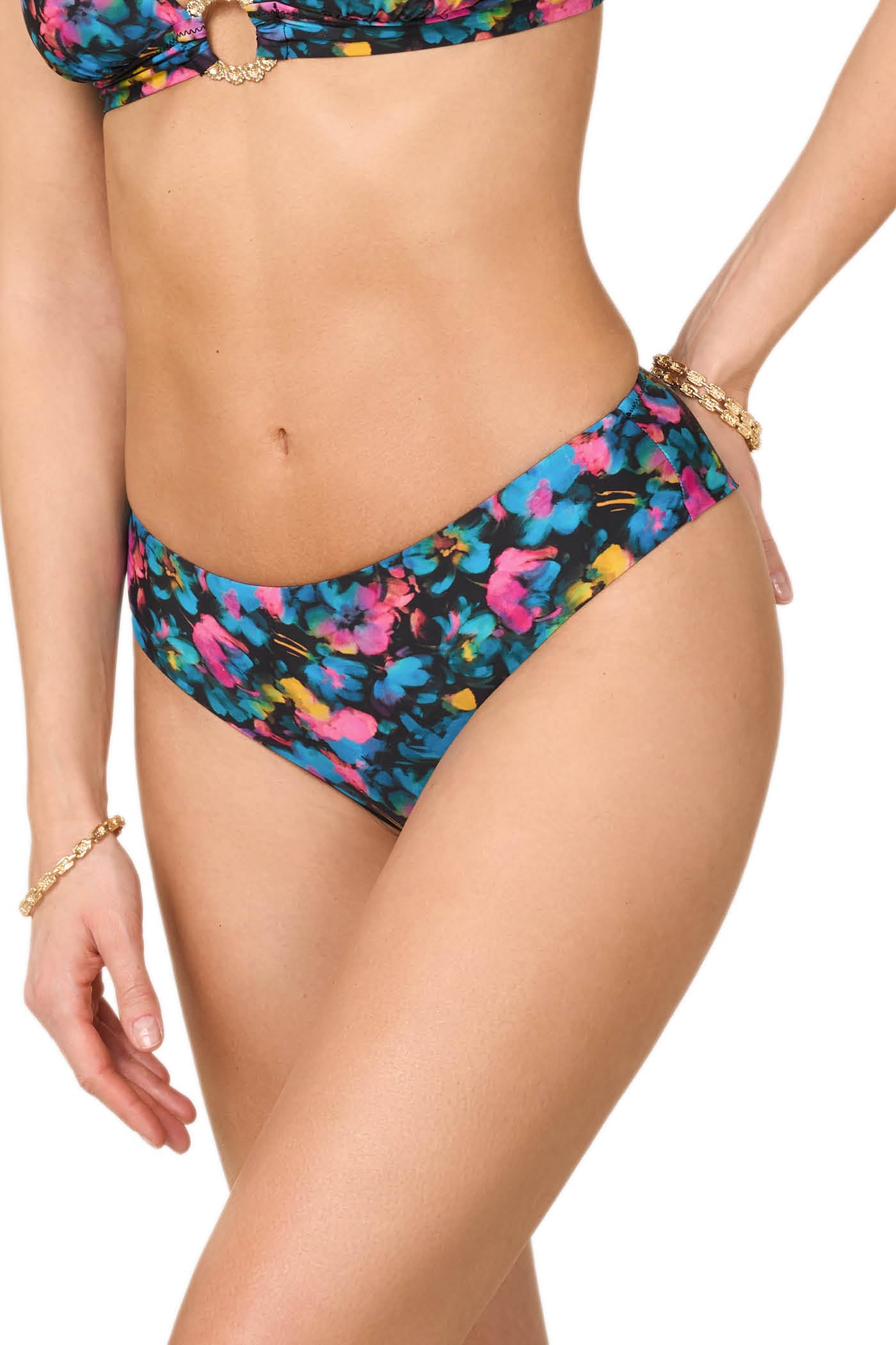 Goldenpoint Waterpop slip brasiliana fianco medio multicolor