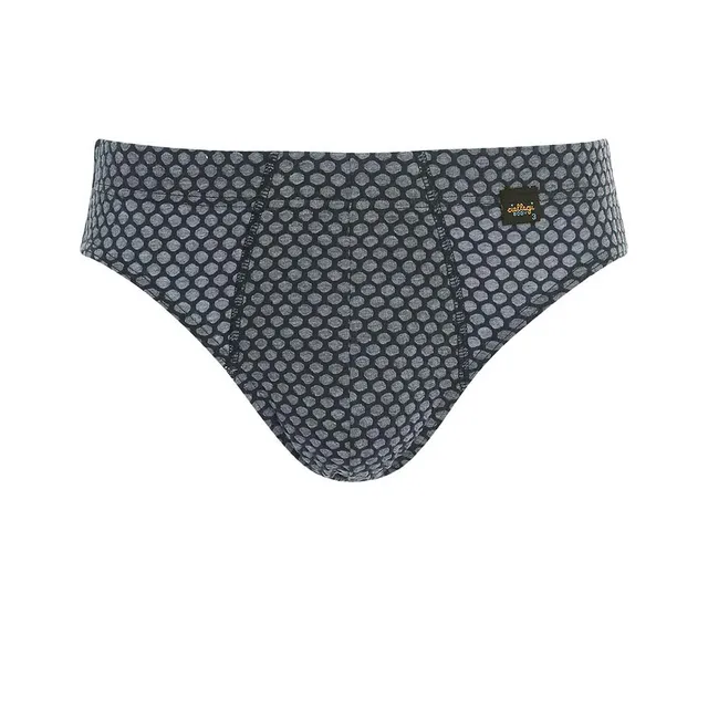 Lady C slip uomo cotone 6 pezzi nido d'ape assortiti