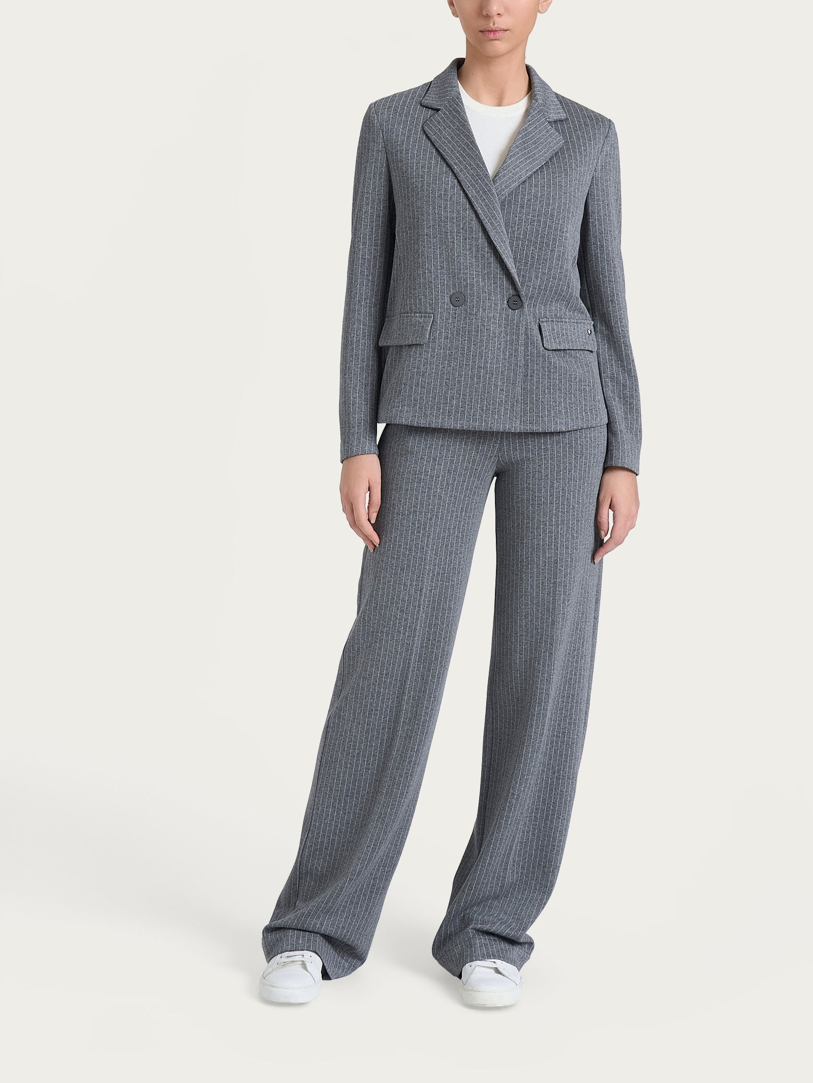Ragno SL blazer gessato doppio petto Ardesia Eco Jacquard