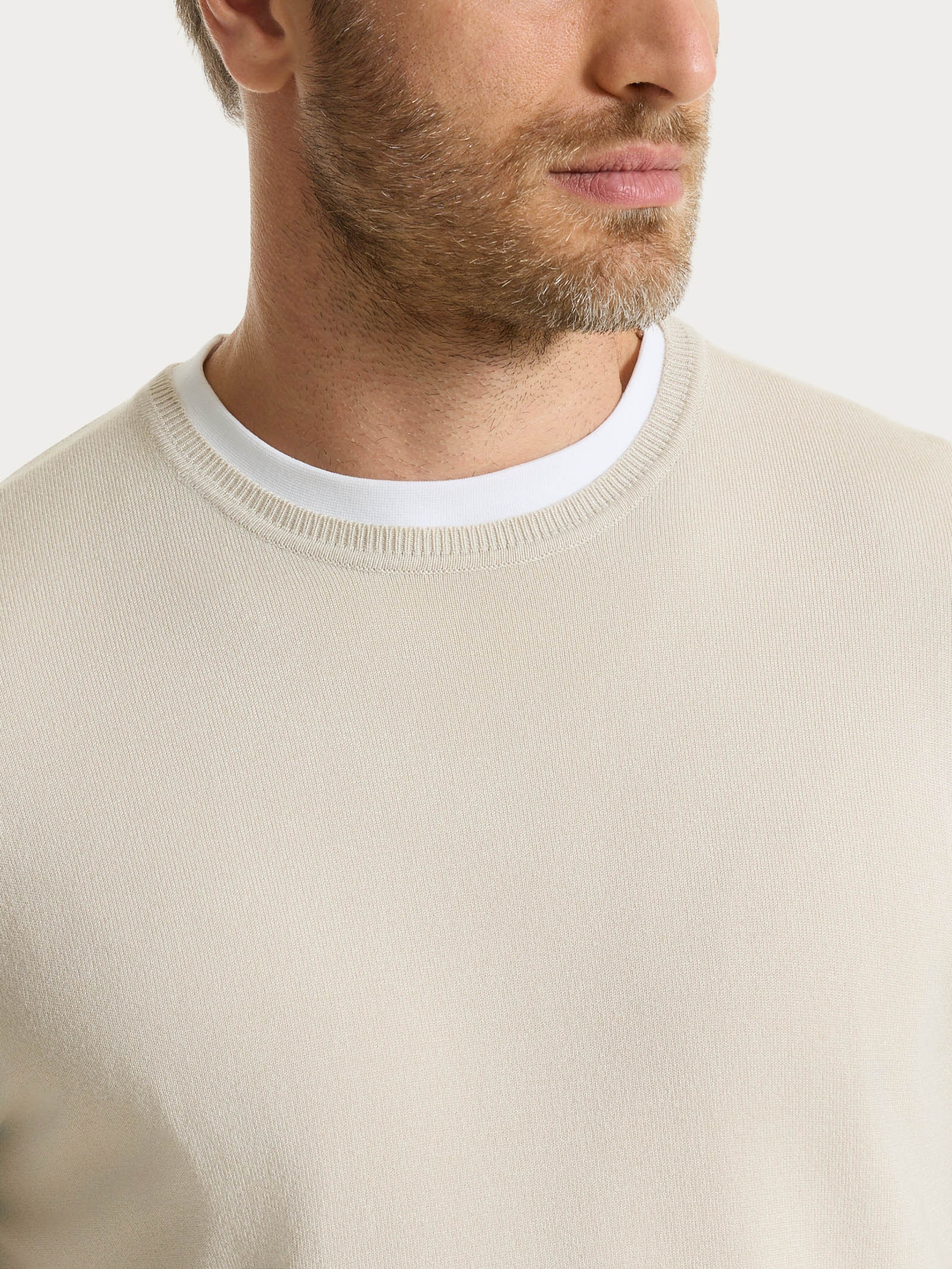 Ragno Summertime pull girocollo uomo Champignon