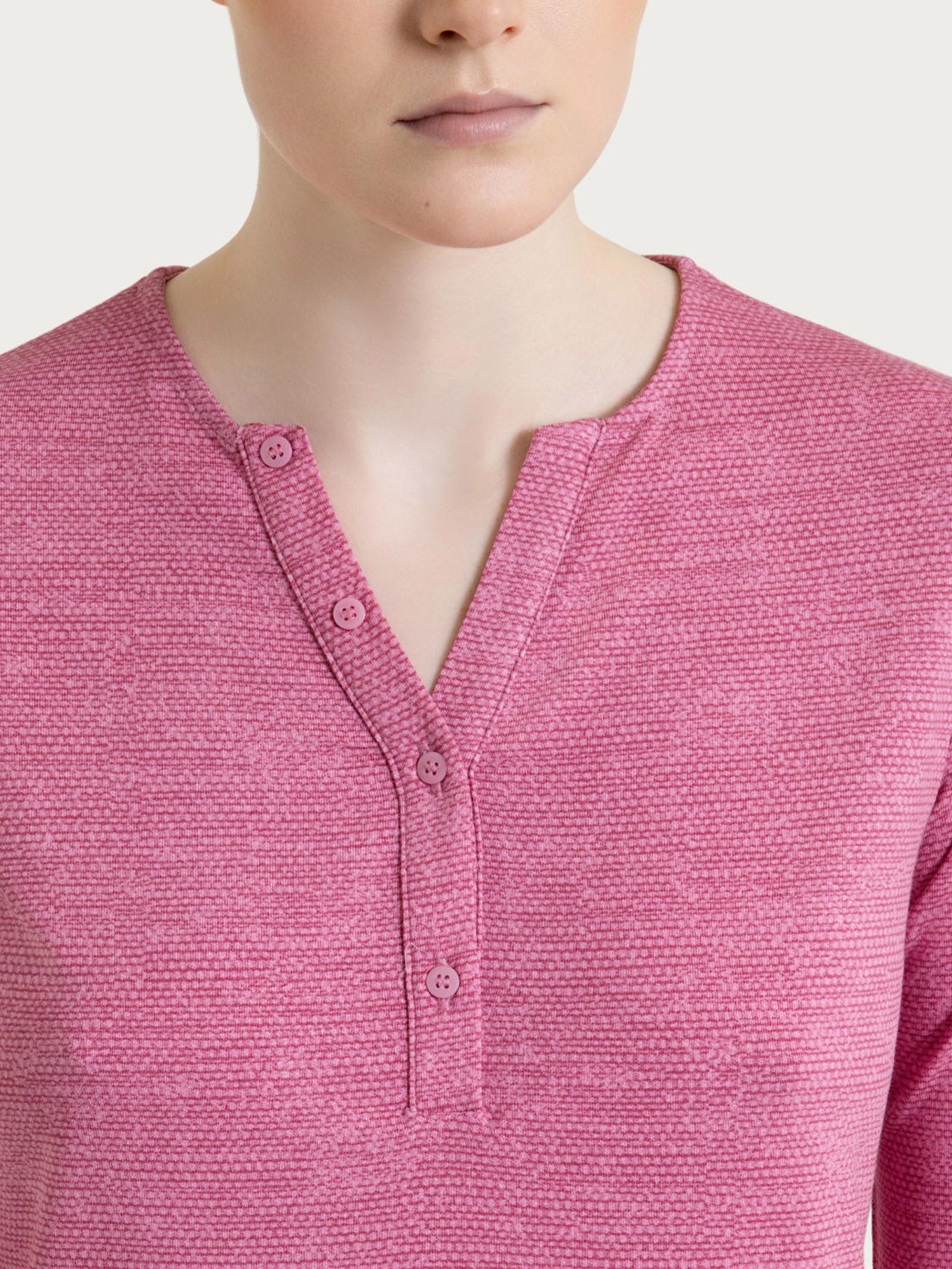 Ragno Viscosa Summer Maglietta serafino Cashmere Rose