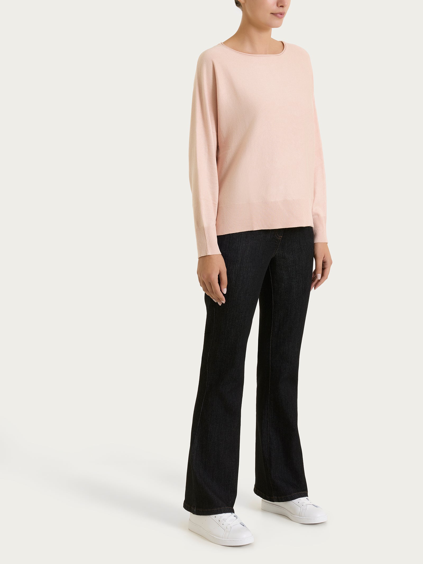 Ragno Four Seasons manica pipistrello maglia rosa viscosa