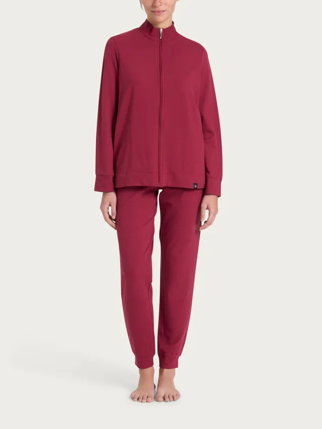 Ragno Eco Cotton Piquet Stretch pigiama tuta rosso caldo