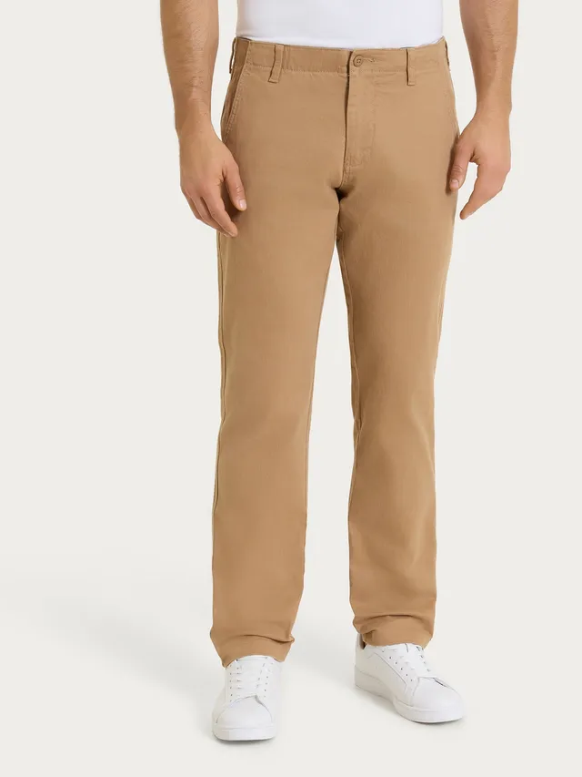 Ragno Adjust Chino Raw Twill pantaloni uomo Tiger's Eye cotone elasticizzato