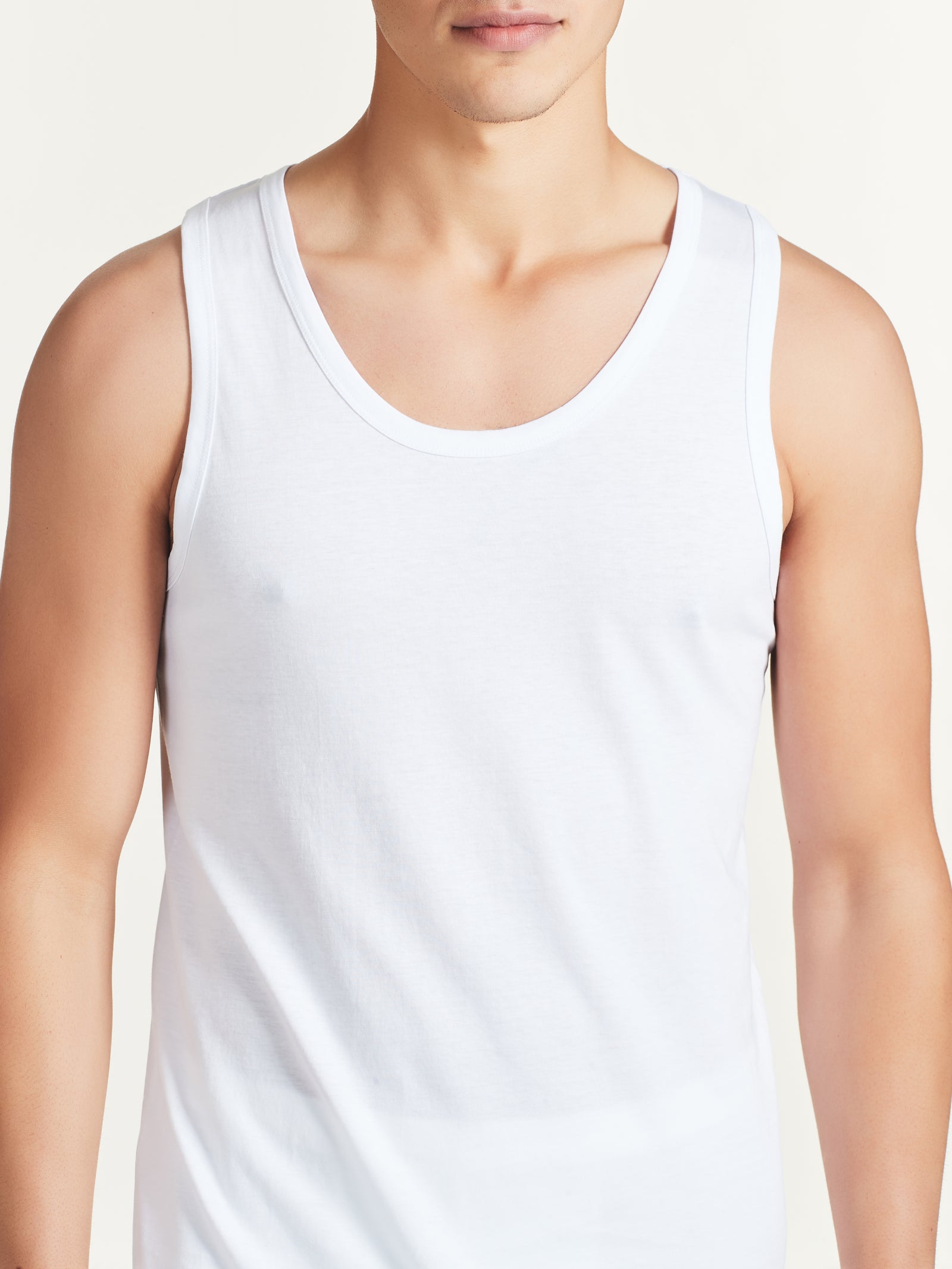 Ragno 100% Cotton Canottiera Uomo Bianco Bipack