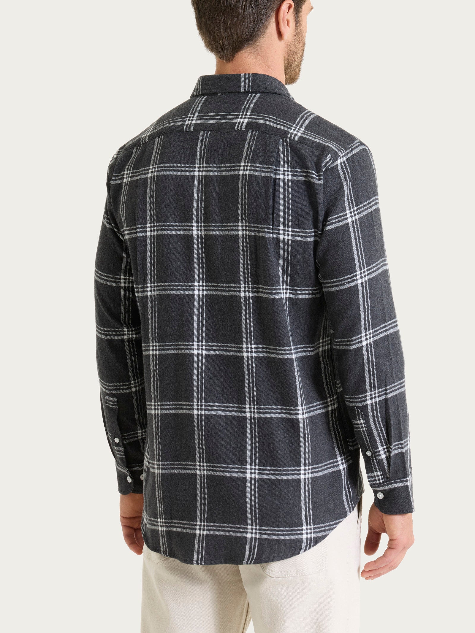 Ragno Cotton Flannel camicia uomo Fant.Antracite tartan