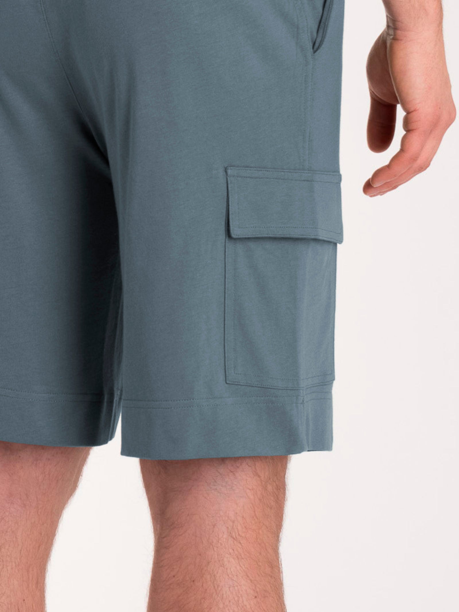 Ragno Jersey Cotone Bermuda Calzoncino Cargo Grigio Stormy