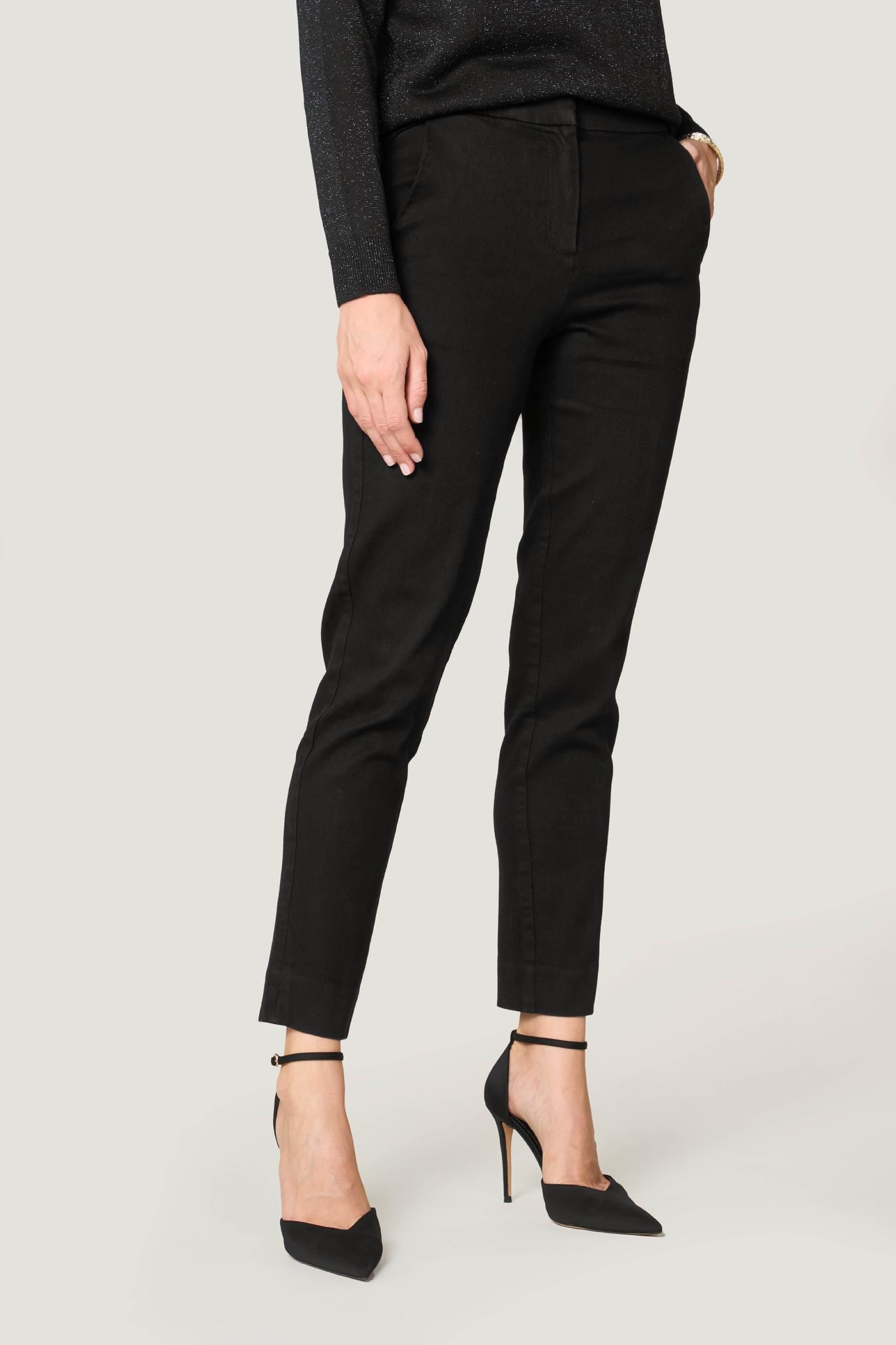 Goldenpoint Jeans Slim Straight Vita Media Cotone