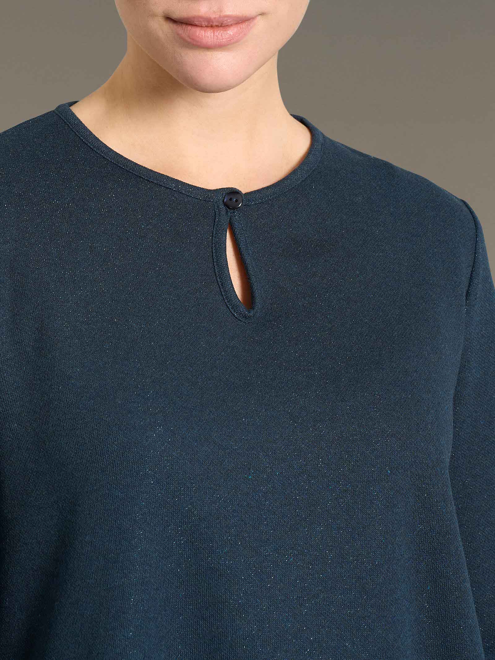 Ragno Jersey Pigiama Lungo Serafino reflecting pond lurex