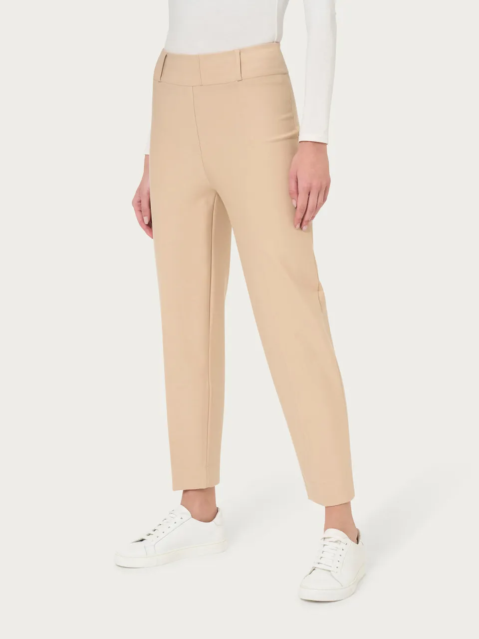 Ragno Compact Carrot Pants pantaloni donna irish cream elasticizzato