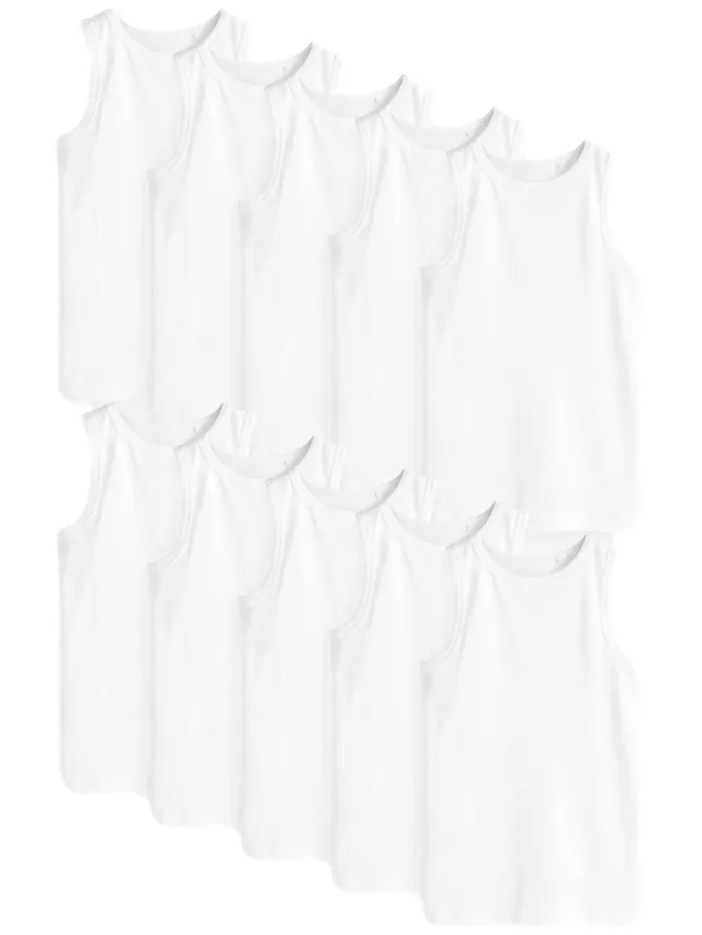 Geo Next Canotte Ragazzo Cotone Biologico 10 Pezzi 110-116