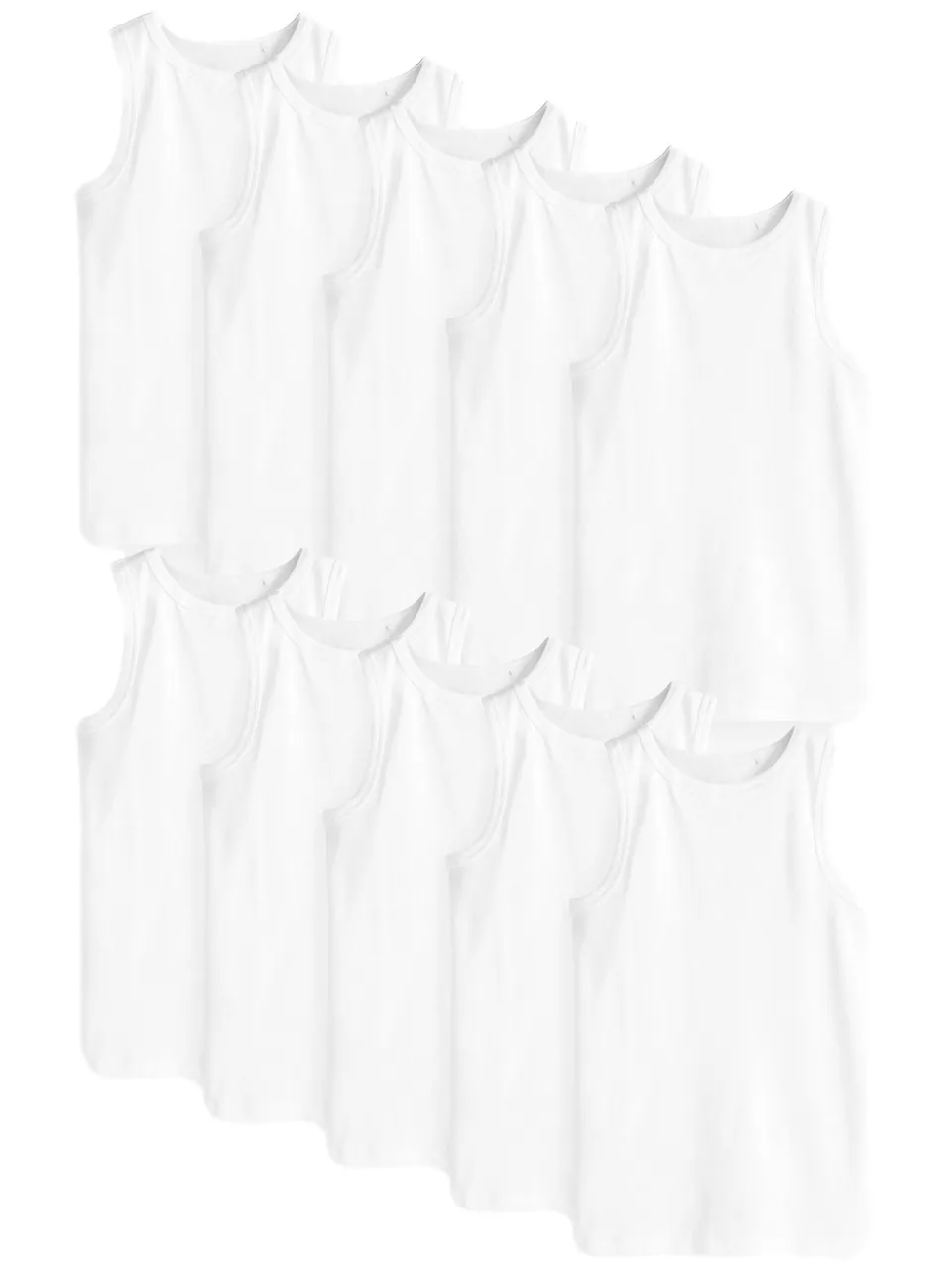 Geo Next Canotte Ragazzo Cotone Biologico 10 Pezzi 110-116