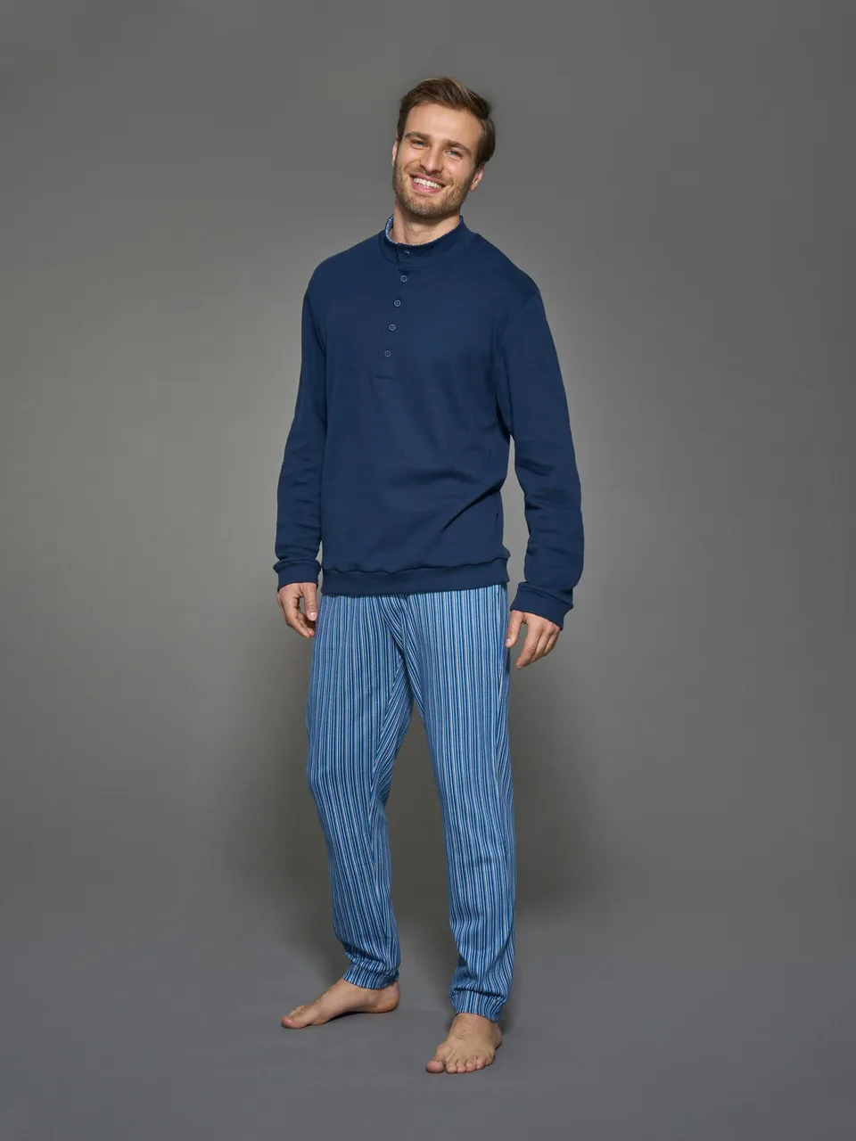 Ragno Jersey Cotone serafino pigiama navy blazer caldo