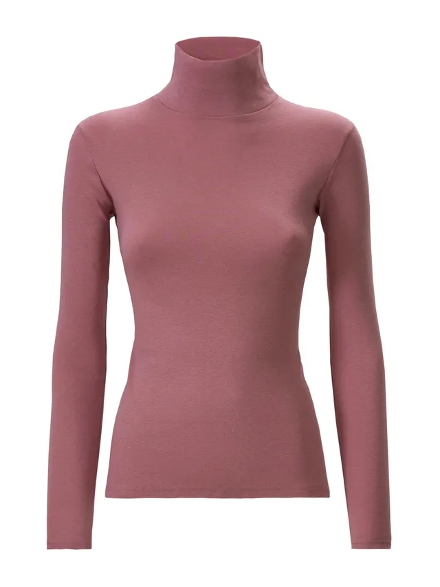 Ragno Thermo Cotton Lupetto cotone collo alto Rosa Antico