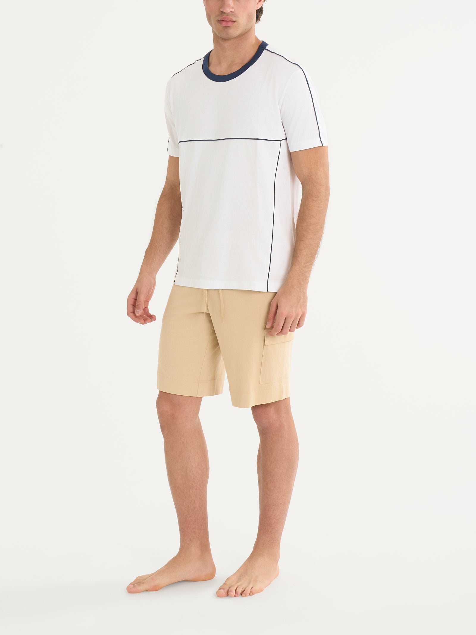 Ragno Jersey Cotone T-shirt girocollo maglietta Bianco puro cotone