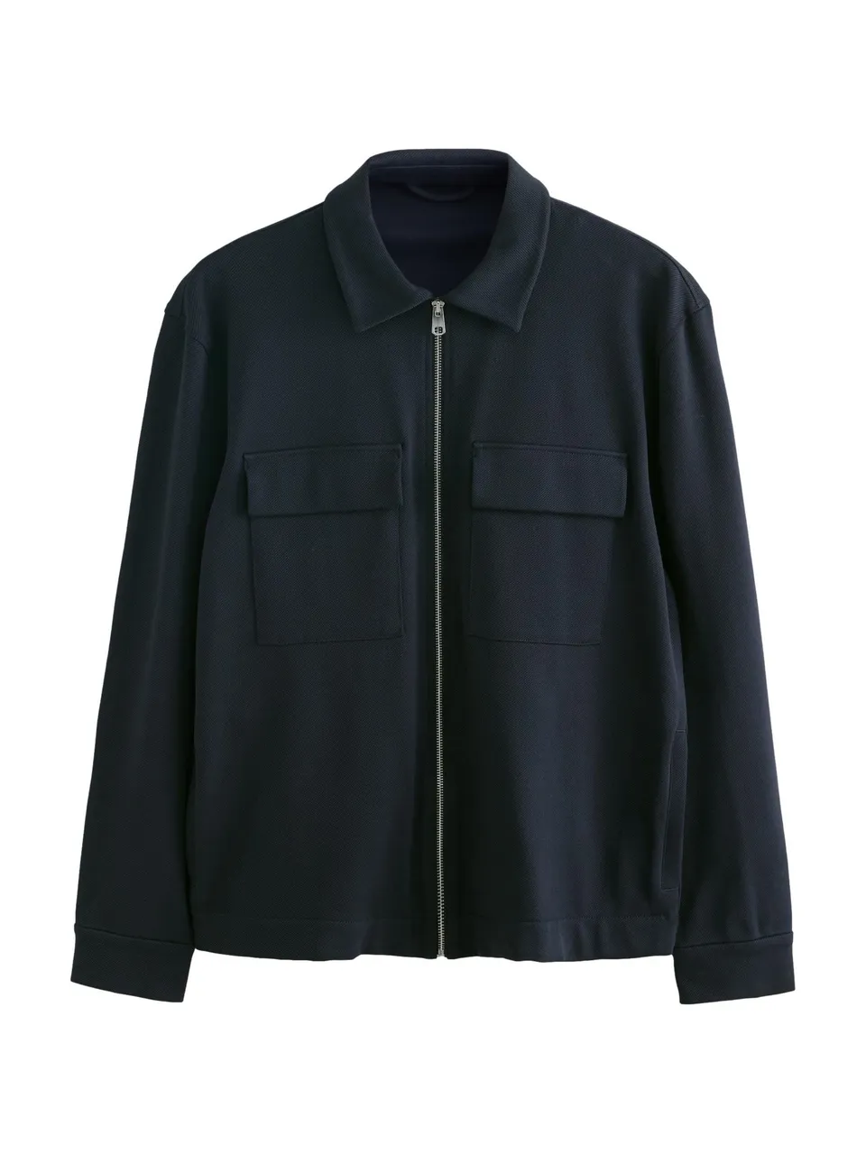 Next N. Premium giacca camicia uomo jersey con zip