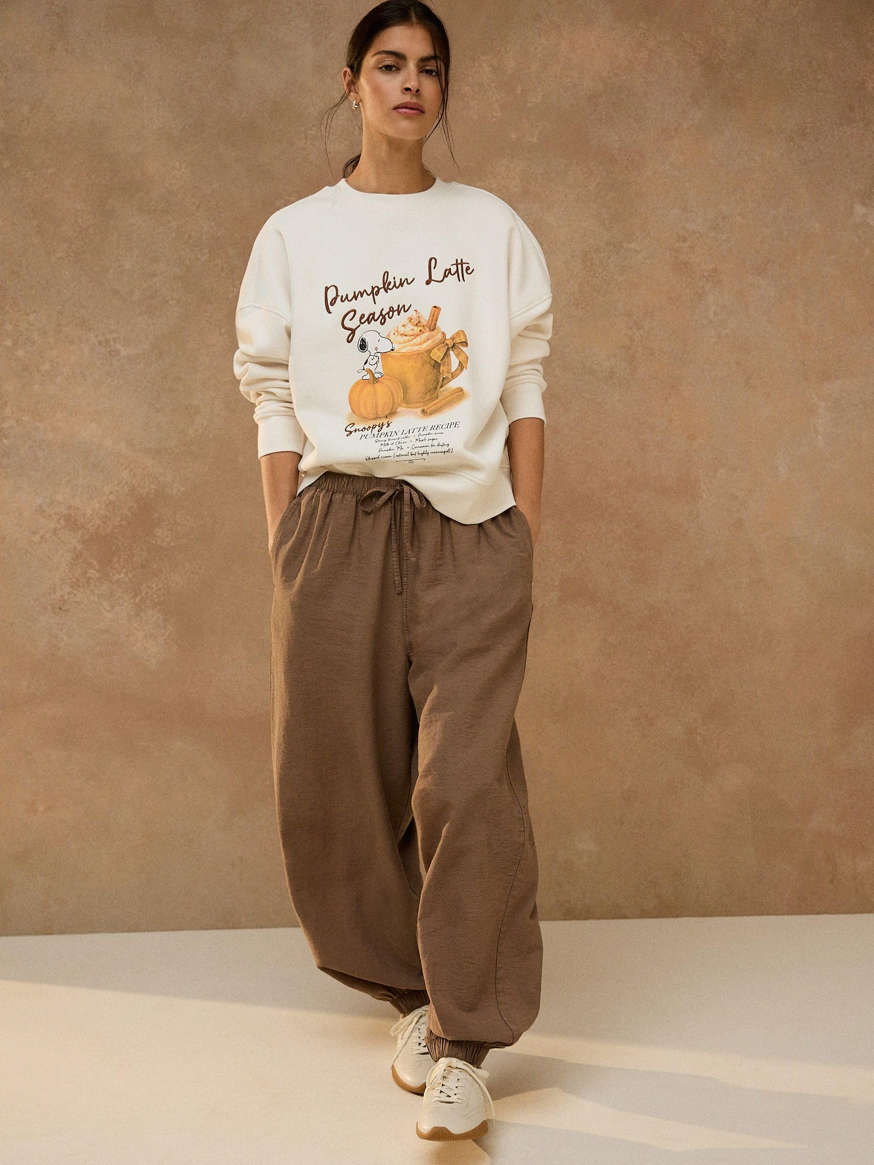 Next Pumpkin Latte Snoopy felpa donna M