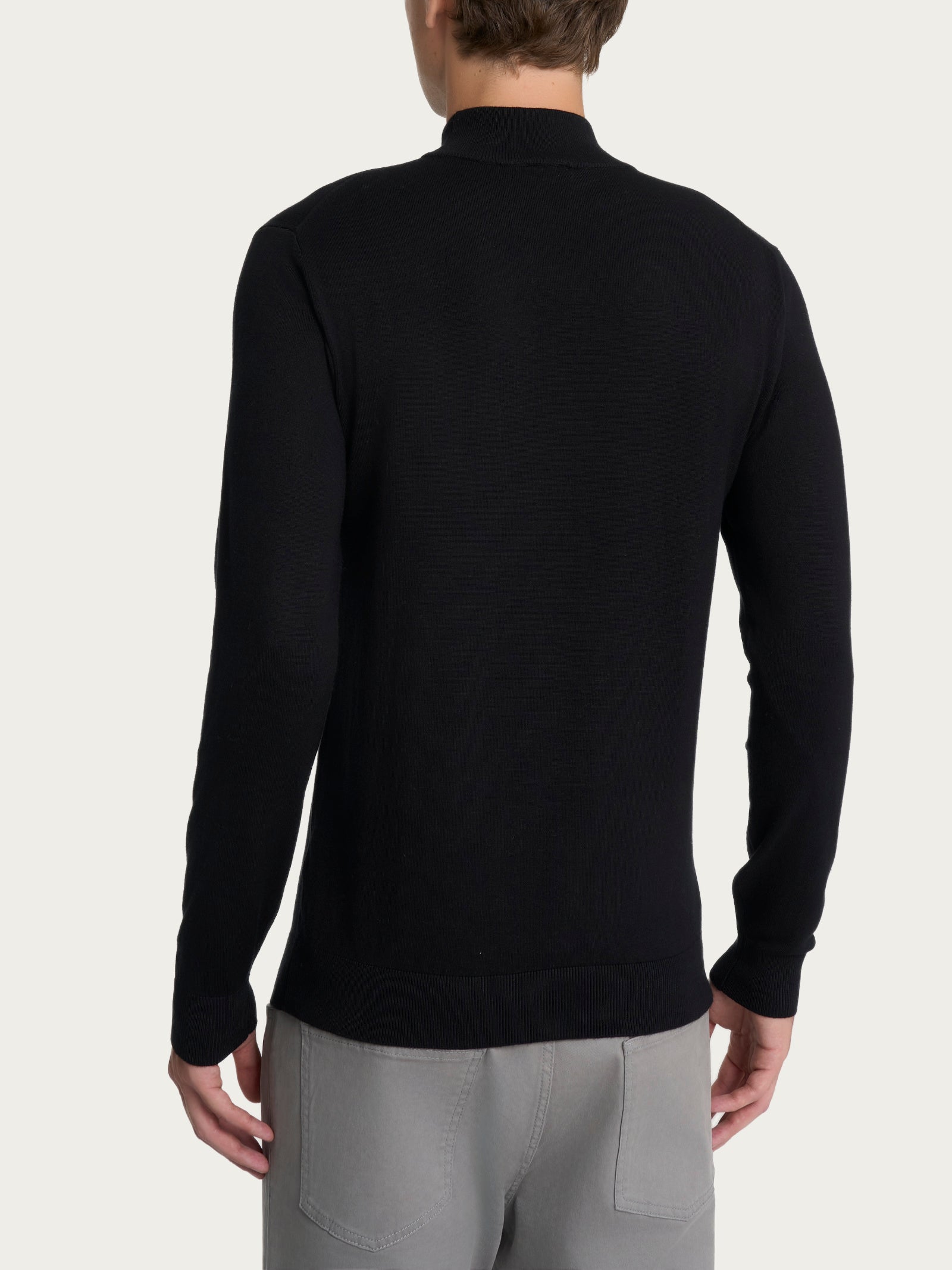 Ragno Four Seasons Lupetto maglia uomo nero misto viscosa