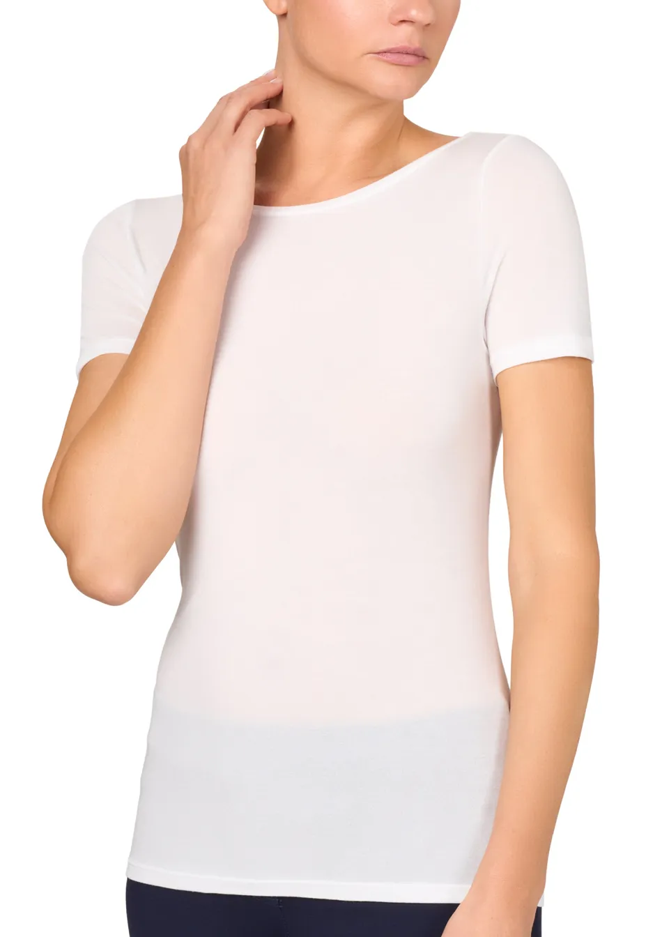 Philippe Matignon Leger t-shirt seta scollo barchetta taglia vera