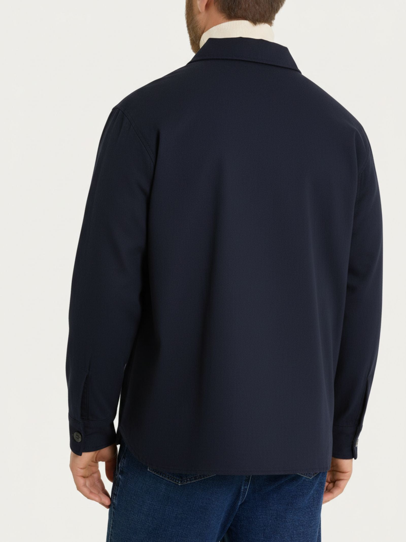 Ragno Canvas Stretch Shacket Uomo Outer Space