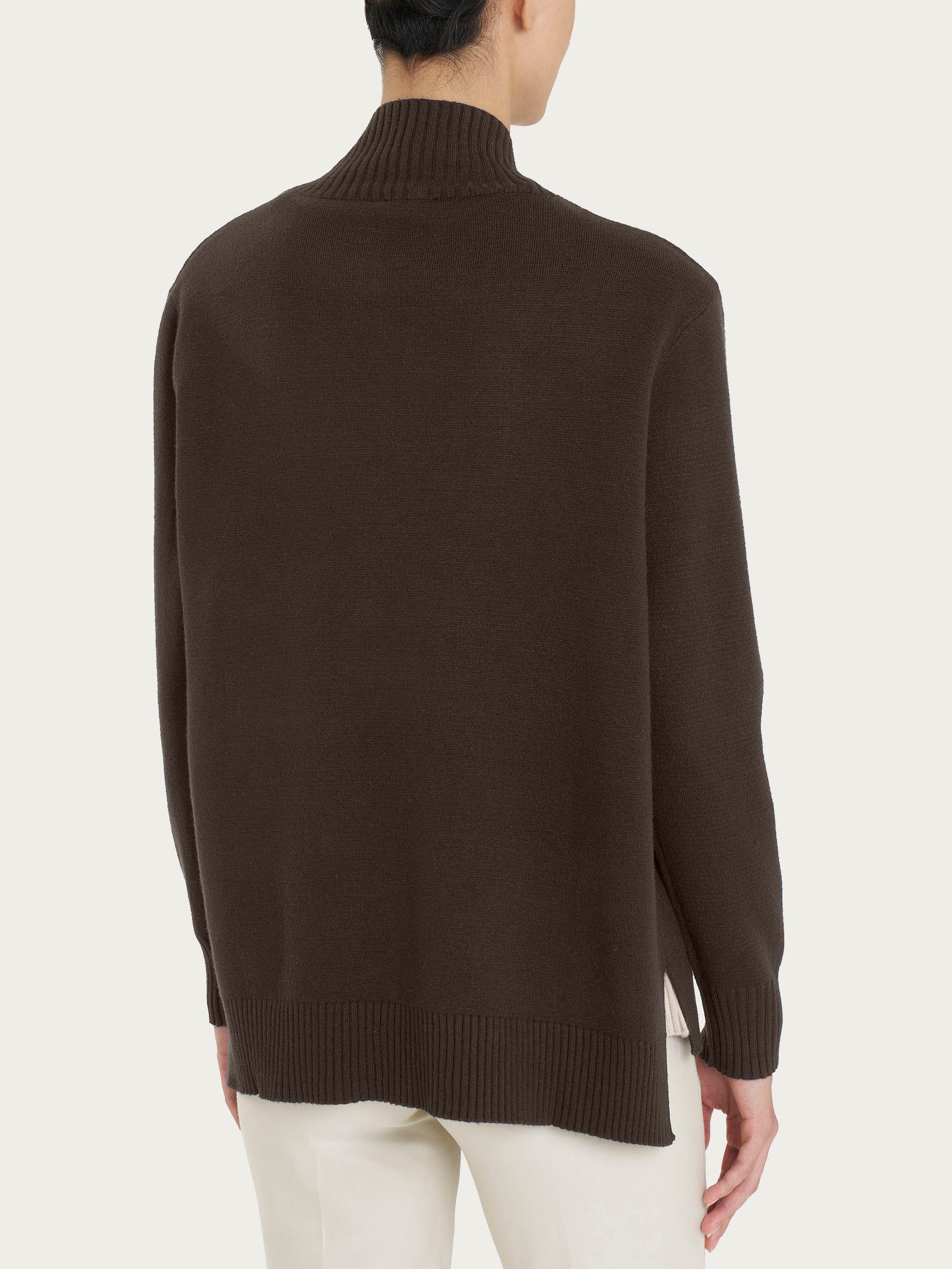 Ragno Super Soft cardigan aperto Chocolate Torte manica lunga