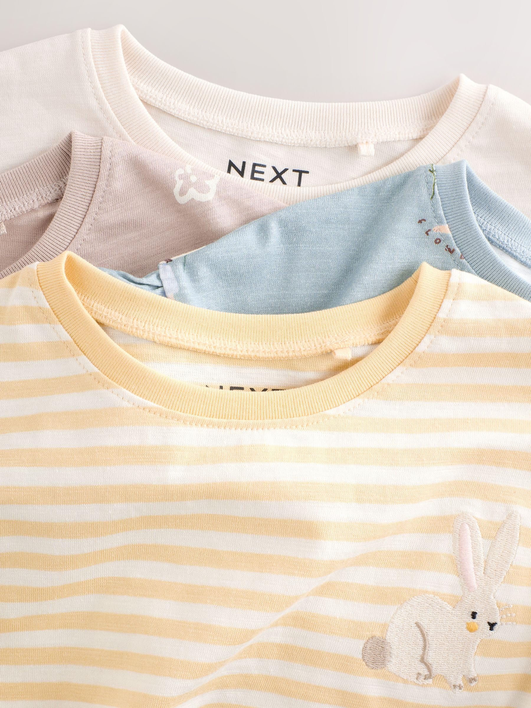 Next t-shirt bambina manica lunga 4 pezzi 68-74 cotone