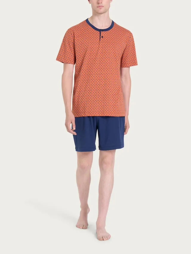 Ragno Jersey Cotone pigiama corto serafino Fant. Mango