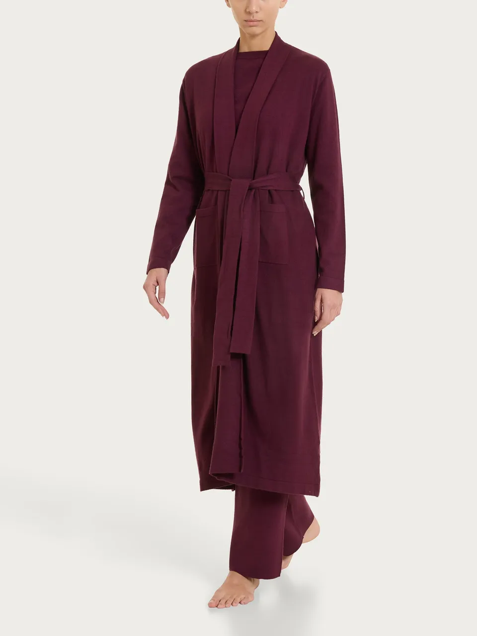 Ragno Vestaglia lunga Fig super soft con cintura