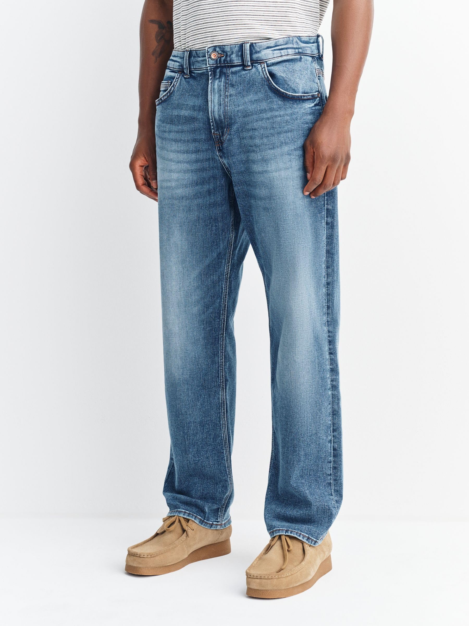 Next jeans uomo vintage elasticizzato blu 38