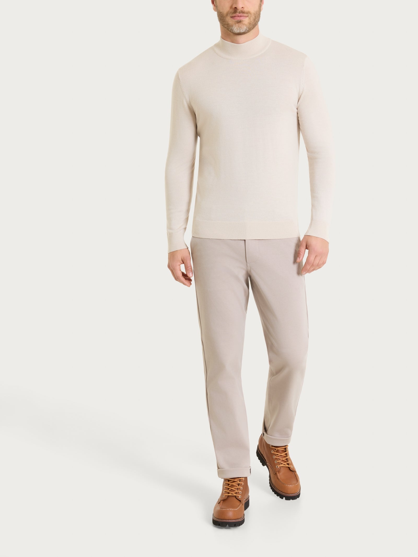 Ragno Merino Soft Lupetto Champignon Maglia Uomo Lana Pura