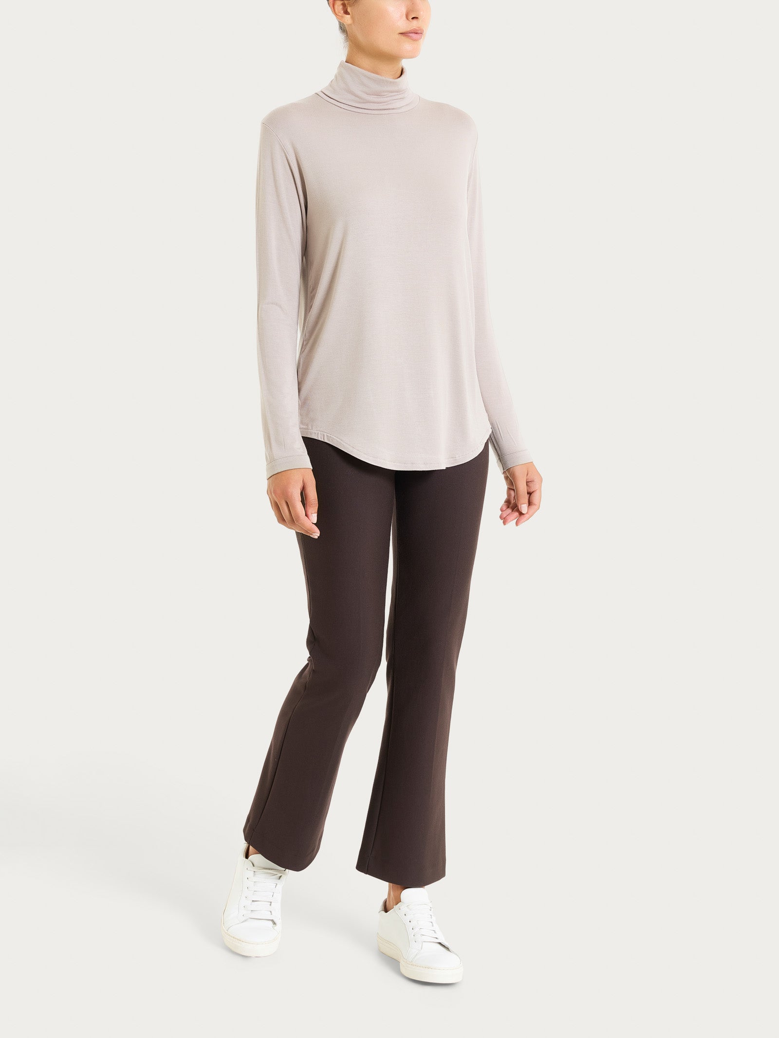 Ragno Eco Viscosa Dolcevita Collo Alto String manica lunga